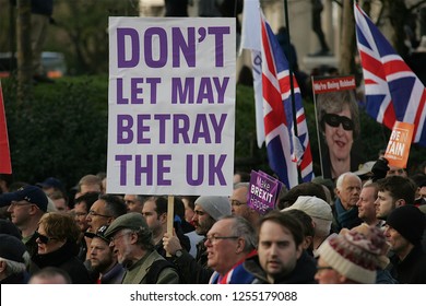 London / Unitied Kingdom - 12.09.2018 UKIP's Brexit Betrayal Rally In  London With Tommy Robinson And Gerard Batten