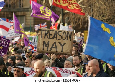 London / Unitied Kingdom - 12.09.2018 UKIP's Brexit Betrayal Rally In  London With Tommy Robinson And Gerard Batten