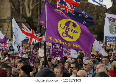 London / Unitied Kingdom - 12.09.2018 UKIP's Brexit Betrayal Rally In  London With Tommy Robinson And Gerard Batten