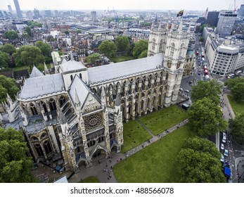 London With The Westminster Abbey The Skyline Aerial