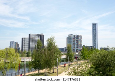 London/England-October 08 2015:,the Olympic Village In Stratford East London