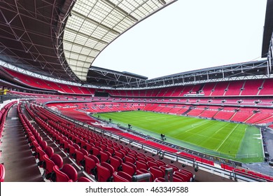 LONDON,THE UK-CIRCA MAY 2016: View On Wembley Stadium