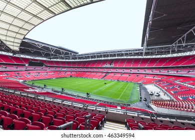 LONDON,THE UK-CIRCA MAY 2016: View On Wembley Stadium