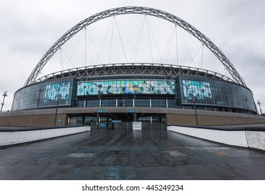 LONDON,THE UK-CIRCA MAY 2016: Visiting Wembley Arena