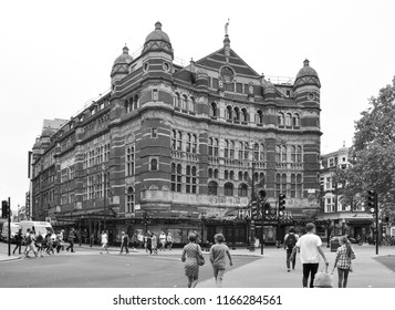 LONDON/UK - August 22, 2018. Palace Theatre, Cambridge Circus, London, England