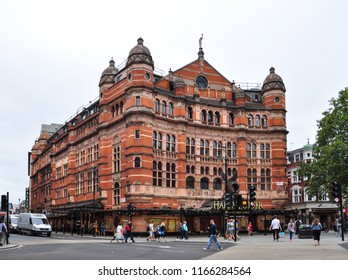 LONDON/UK - August 22, 2018. Palace Theatre, Cambridge Circus, London, England