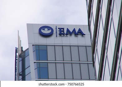 LONDON,UK -  CIRCA OCT 2017 - The headquarter of the European Medicines Agency (EMA) in Canary Wharf, London. After the Brexit,EMA will move to another European city, that will be soon announced.