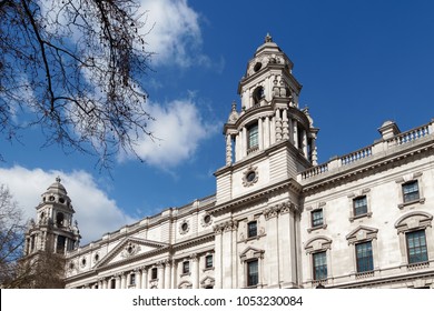 LONDON/UK - MARCH 21 : View Of The Treasury Building In London On March 21, 2018