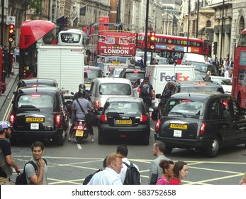 London.UK.20th, February, 2017.London Has Been Named The Seventh Worst City For Traffic Jams In An Analysis Of 1,000 Across The Globe.