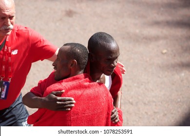 London,UK,April 22nd,2018,Eliud Kipchoge Wins The London Marathon 2018