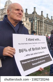 London.UK.December 8th 2019. An Estimated 2,500 People From All Religions And Walks Of Life Turn Up At An Antisemitism Rally, Parliament Square     