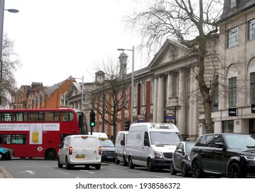 London.UK.March 18th 2021.Central London Pollution And Traffic Levels Reaching Pre-covid Levels.