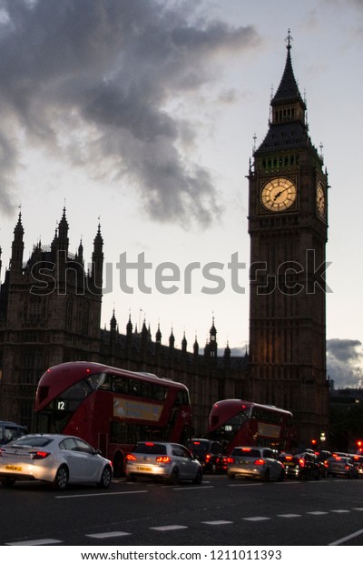 London,United Kingdom-September 22, 2016: The Palace of\
Westminster is the meeting place of the House of Commons and the\
House of Lords, the two houses of the Parliament of the United\
Kingdom. 