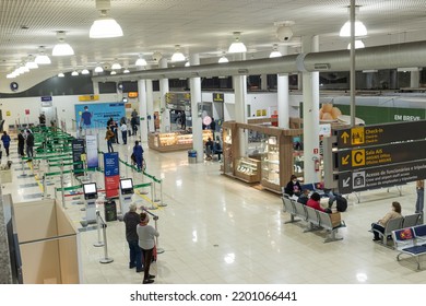 Londrina, Paraná, Brazil - June 27, 2022 - Aerial View Of The Interior Of Jose Richa Airport In The City Of Londrina