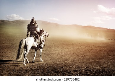 Lone Man Staring At The Crowd Of Soldiers Army Concept