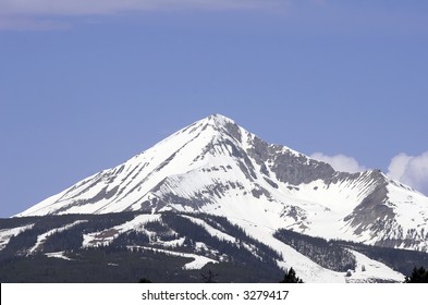 Lone Mountain located at Big Sky, Montana.