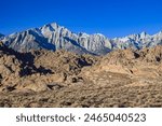 Lone Pine Peak and Mount Whitney seen from Alabama Hills : Lone Pine, CA, USA