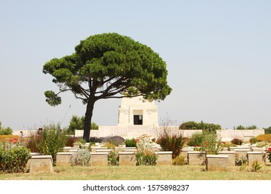 Lone Pine War Memorial. One Of The Many Burial Sites Of The ANZAC Soldiers Who Lost Their Lives During The Battle Of Gallipoli In Turkey.