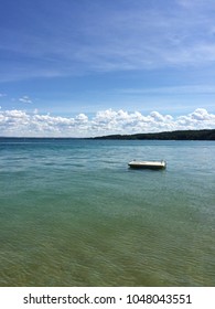 Lone Raft On Torch Lake