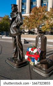 The Lone Sailor A The U.S. Navy Memorial In Washington DC 11-14-2016