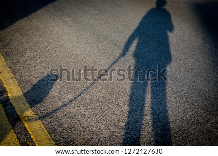 Similar – Image, Stock Photo Mr and G´scher Shadow