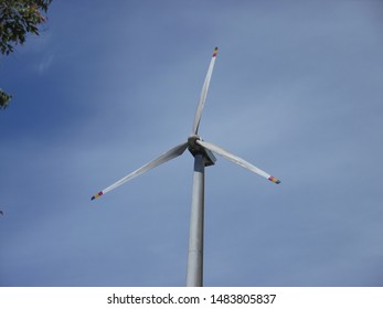 Lonely Air Mill That Supports National Electricity Grid 