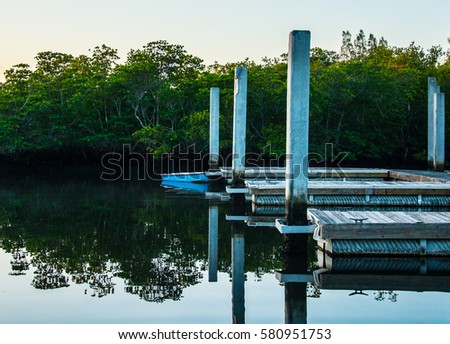 Similar – Image, Stock Photo Lonely rowing boat