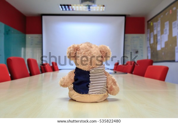 teddy bear with projector