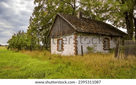 A lonely, decaying cottage in the middle of nowhere