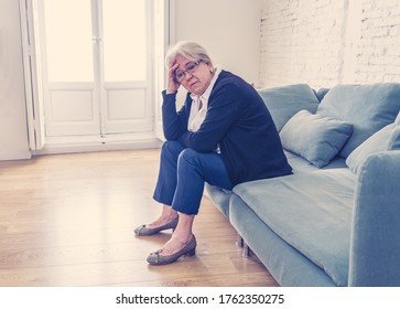 Lonely Depressed Senior Old Widow Woman Stock Photo 1762350275 ...