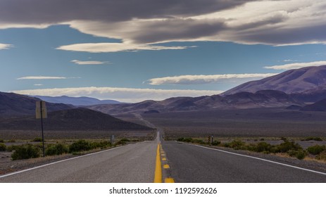 Lonely Highway In Nevada