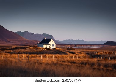 Lonely house in the meadow of Snaefellsness Peninsula, Iceland - Powered by Shutterstock