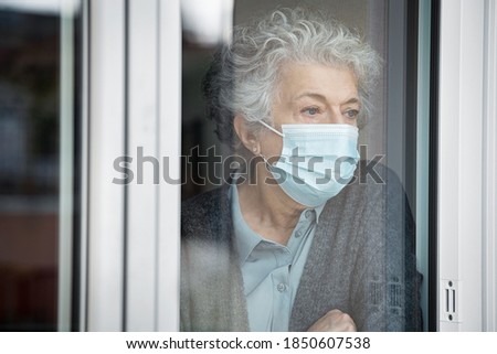 Similar – Image, Stock Photo quarantine Window