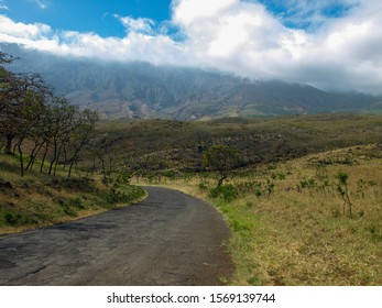 Lonely Road To Mount Haleakala In Hawaii