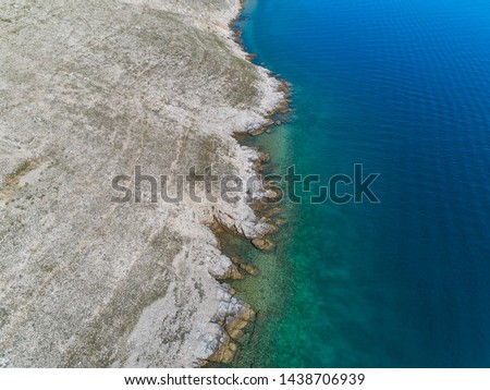 Similar – Image, Stock Photo Aerial Drone View Of Concrete Pier On Turquoise Water At The Black Sea