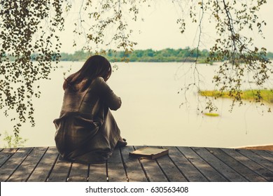 Lonely sad woman