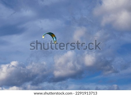 Similar – Image, Stock Photo high achiever Kitesurfing