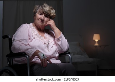 Lonely senior woman staying in rest home - Powered by Shutterstock