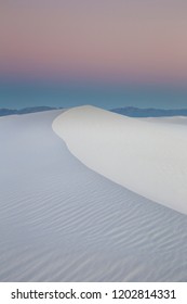 Lonely And Stark Landscape Of White Sands National Monument In New Mexico