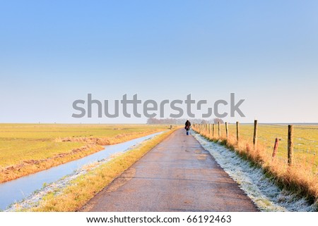 Similar – Image, Stock Photo lonely road in winter, lofoten