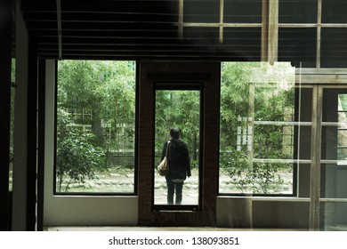 Lonely window view.