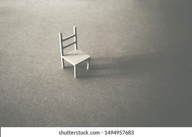 lonely wooden chair waiting for somebody to be used; wait - Shutterstock ID 1494957683