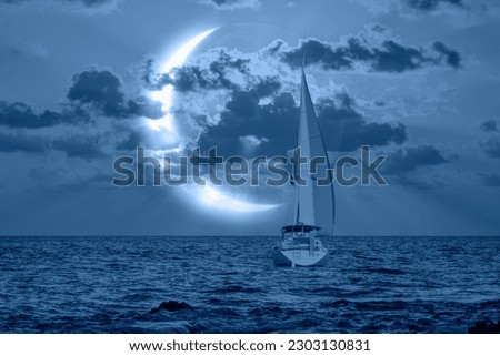 Similar – Image, Stock Photo dark Sail Lifestyle