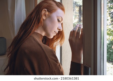 Lonely young woman feeling alone and negative emotion
