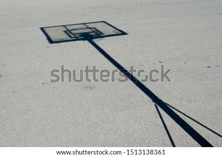 Similar – Image, Stock Photo basketball hoop with shadow cast