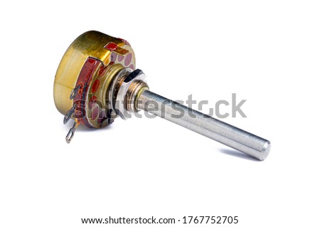 long axis potentiometer (white background)