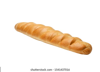  Long baguette isolated on white background.Сlose-up.Loaf of white bread. - Shutterstock ID 1541437016