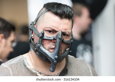 Long Beach, CA - USA - September 12, 2015: Man Characterized As Max Rockatansky At The Long Beach Comic Con Held At The Long Beach Convention Center.