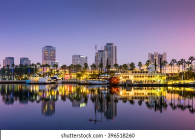 Long Beach, California, USA Skyline.