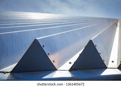 Long Beach, California/United States - 04/03/19: Interesting Angles Of The Architecture Of The Walter Pyramid 